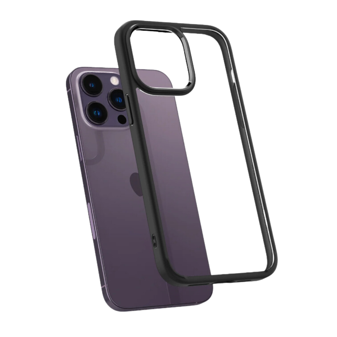 Spigen Liquid Hybrid iPhone case-שקוף שחור